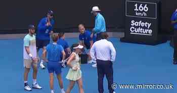 Australian Open ball kid collapses in middle of match in concerning scenes