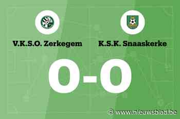 VKSO Zerkegem en SK Snaaskerke blijven steken op 0-0