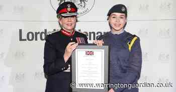 Warrington students receive prestigious award from  Lord-Lieutenant