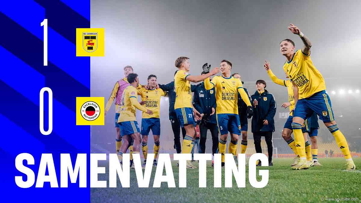 No Nartey no party! 🕺 | Samenvatting SC Cambuur - Excelsior (1-0) 📺