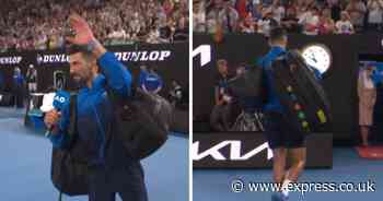 Novak Djokovic refuses to do Australian Open interview and walks off