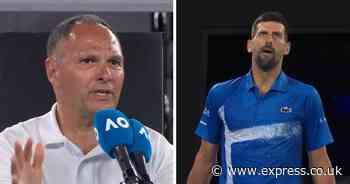 Australian Open umpire gives telling off as Novak Djokovic left frustrated