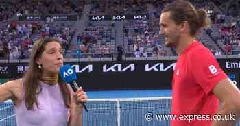 Australian Open interviewer apologises to Alexander Zverev after 'yelling at him'