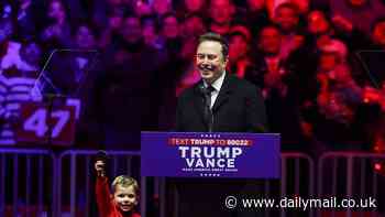 Elon Musk's adorable toddler X steals his thunder at Trump's pre-inauguration rally