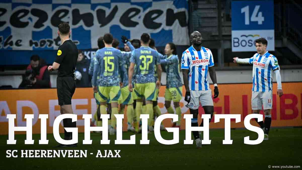 Highlights sc Heerenveen - Ajax | Eredivisie