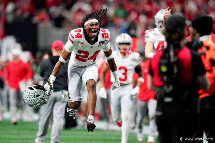 Ohio State wins 1st national title since 2014, outlasting Notre Dame 34-23 in CFP championship game