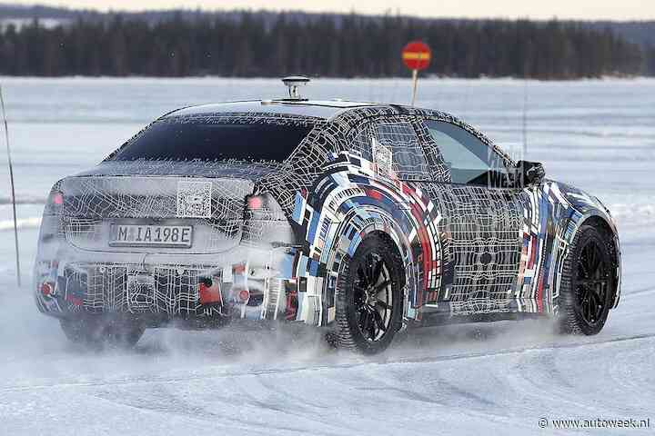 Elektrische BMW M3 met vier elektromotoren rolt spierballen