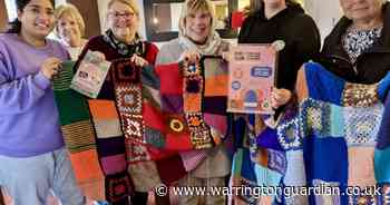 Group donate homemade knitted blankets to homeless shelter in Warrington