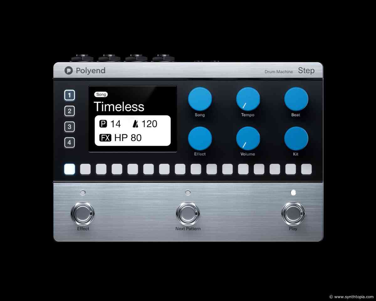 Polyend Step Puts Fully Programmable Drum Machine Into Compact Pedal Format