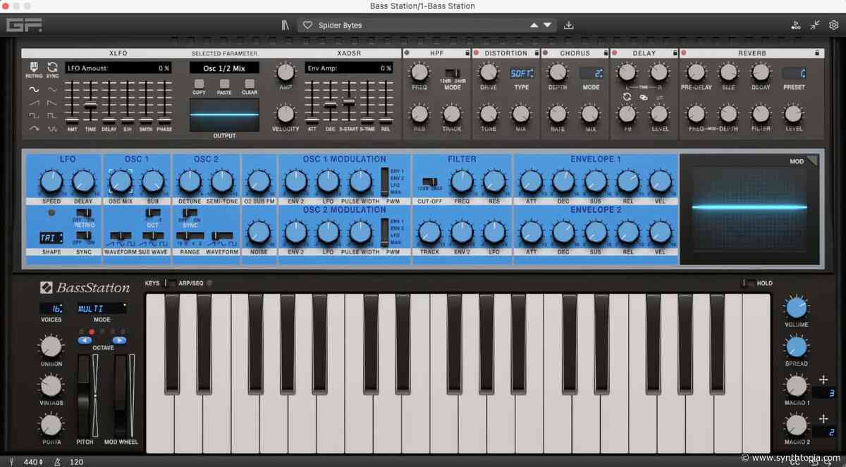 GForce & Novation Intro Bass Station Virtual Instrument