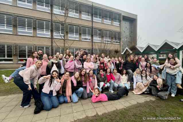 Geen blue monday, maar pink monday op OLVC Campus Grotenberge