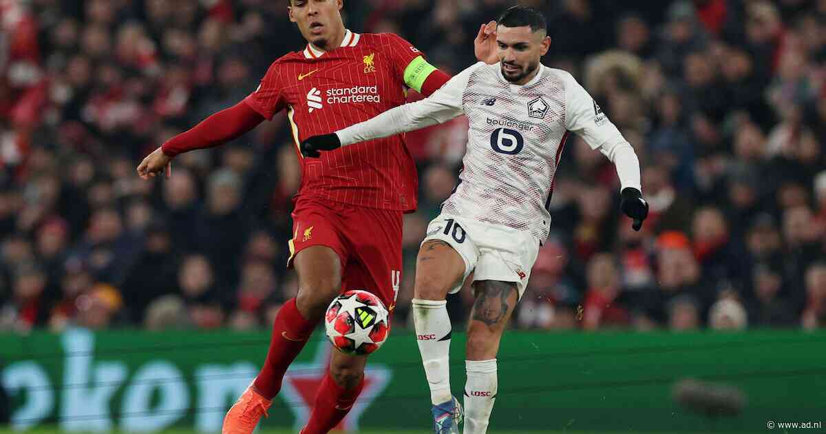 Liverpool heeft voorsprong razendsnel weer terug tegen tienkoppig Lille