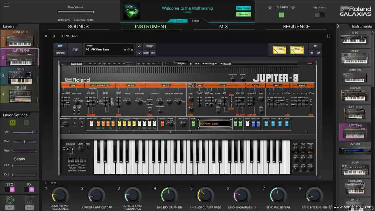 NAMM Show News: Roland Updates GALAXIAS ‘Super Instrument’