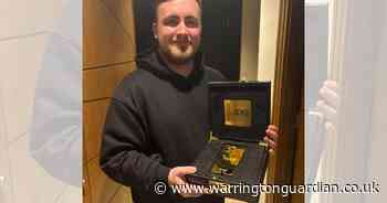 Luke Littler celebrates World Darts Championship win with 24-carat gold iPhone