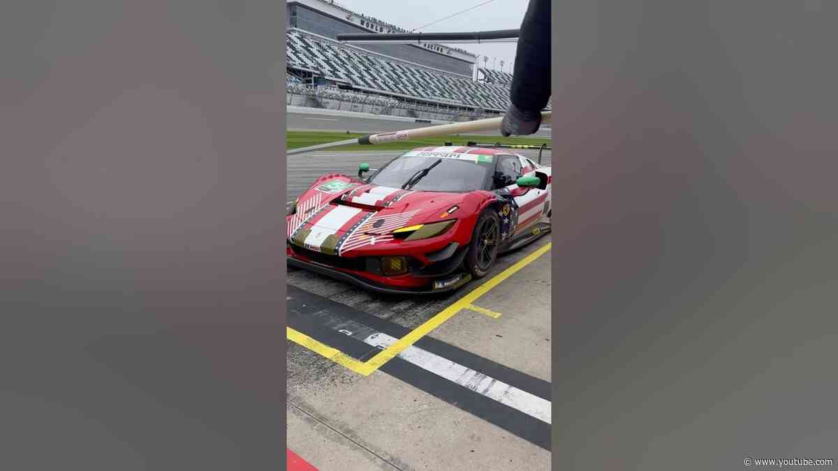 Direct from the pit lane ahead of the #Daytona24 🎥 #IMSA #Ferrari296GT3 #FerrariEndurance