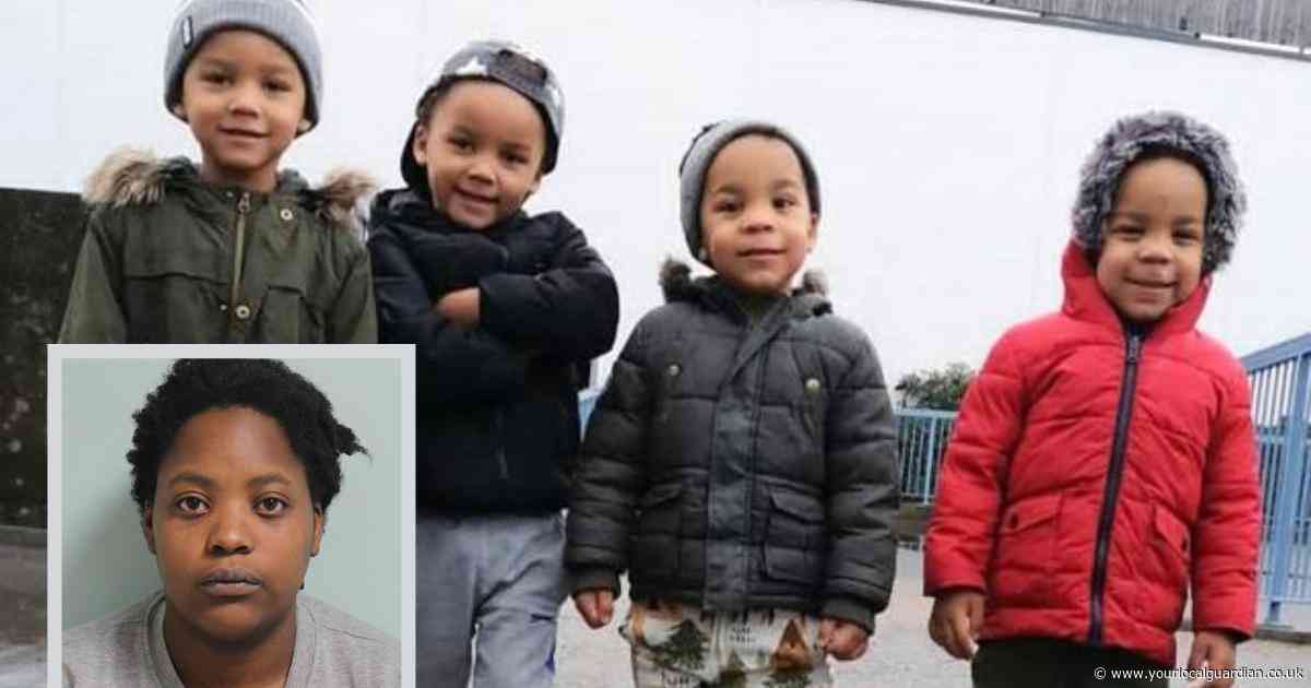 Wallington mum gets 10 years after her four boys died in fire while home alone