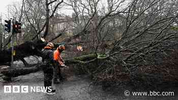 Drivers injured and power cuts as Storm Éowyn hits Scotland