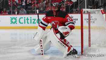 Devils' Markstrom (MCL sprain) out 4-6 weeks