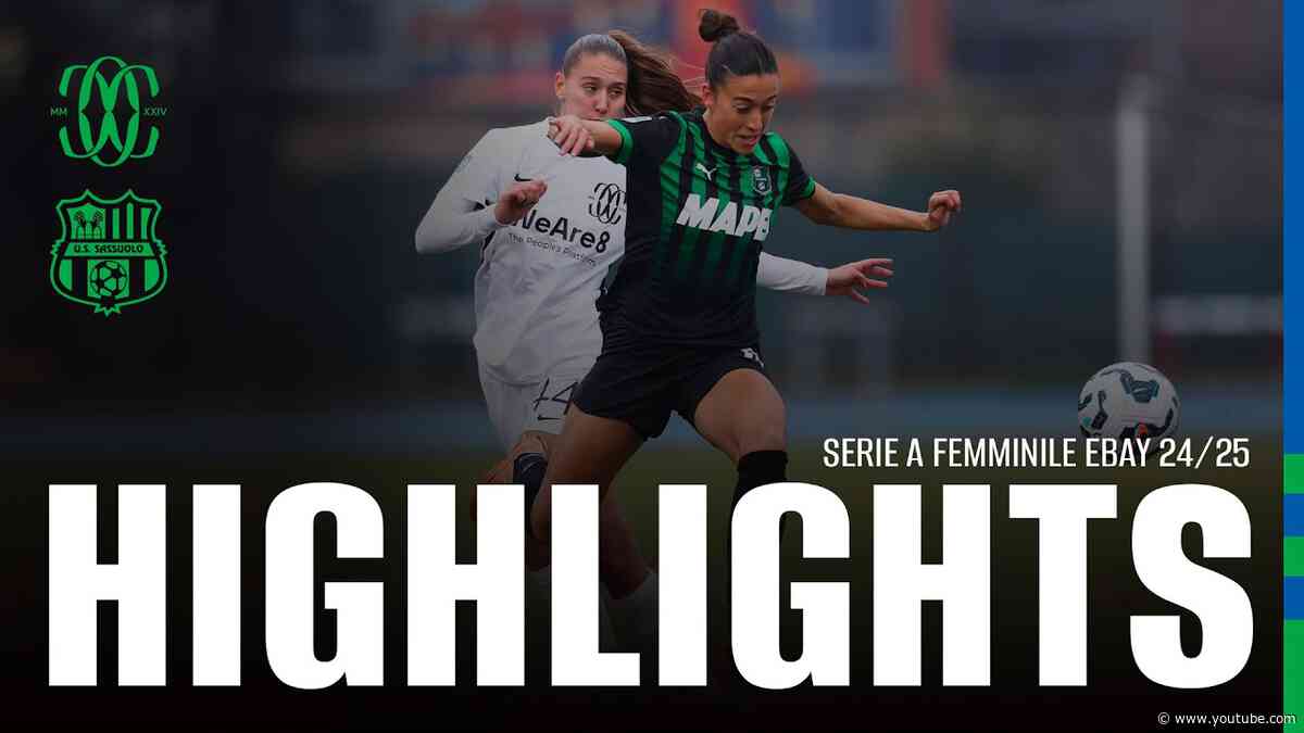 Serie A Femminile eBay | Como-Sassuolo 0-3 |  Highlights