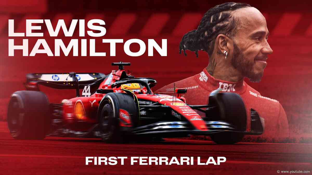 Lewis Hamilton's First Lap As A Ferrari Formula 1 Driver