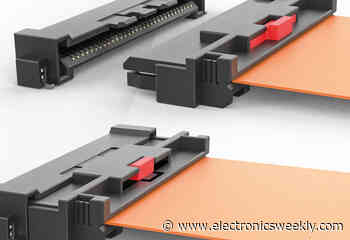 Board-to-flexi connector for many-cell batteries