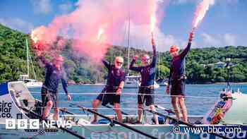 Rowers complete six-week 'battle' across Atlantic