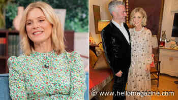 Emilia Fox's arty living room at private home with boyfriend