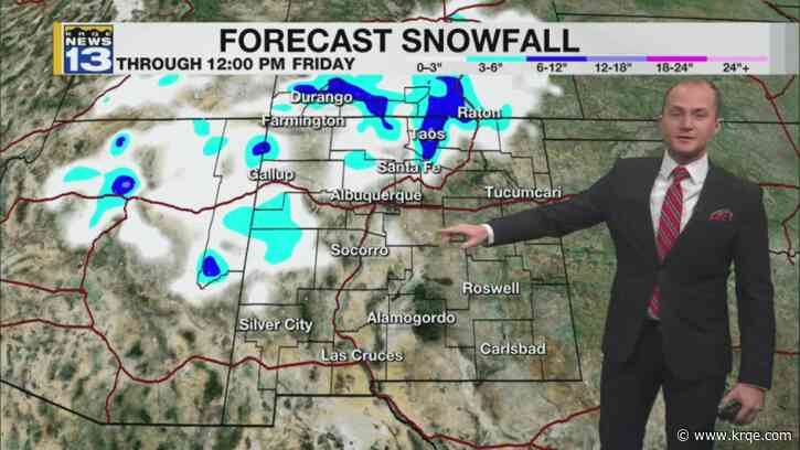 Snow moves into New Mexico starting Wednesday