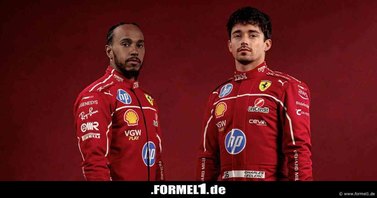 Dunkleres Rot: Ferrari zeigt Rennanzüge für die Formel-1-Saison 2025