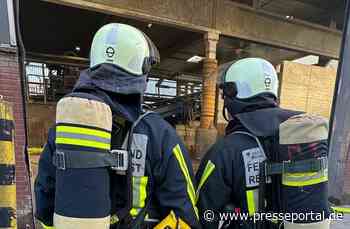 FW-BO: Brand in einem Sperrmüllschredder