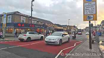 Hundreds of motorists ignore Labour council's High Street car ban: Drivers flout new rush-hour restrictions just seconds after they came into force following £3m road redevelopment s here