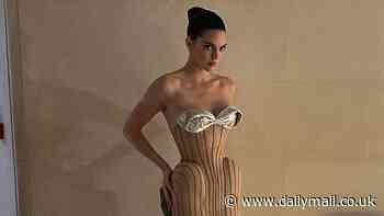 Kendall Jenner's bizarre semi-nude gown causes pal Hailey Bieber to break down in tears