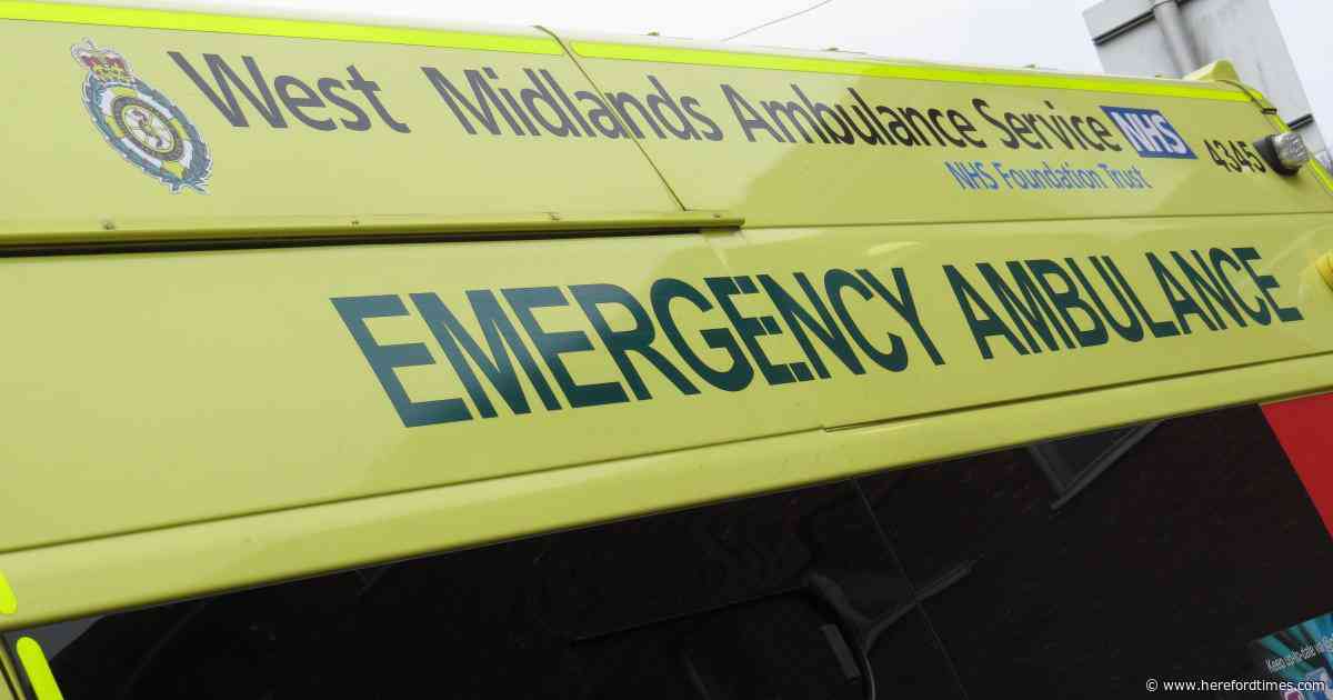 Two men taken to hospital after A4103 crash