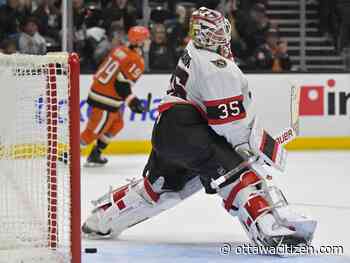 Senators' goaltender Linus Ullmark closing in on a return to net