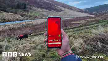 UK's first smartphone video call via satellite made from Welsh mountain