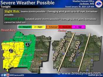 Storms Possible Locally Tonight