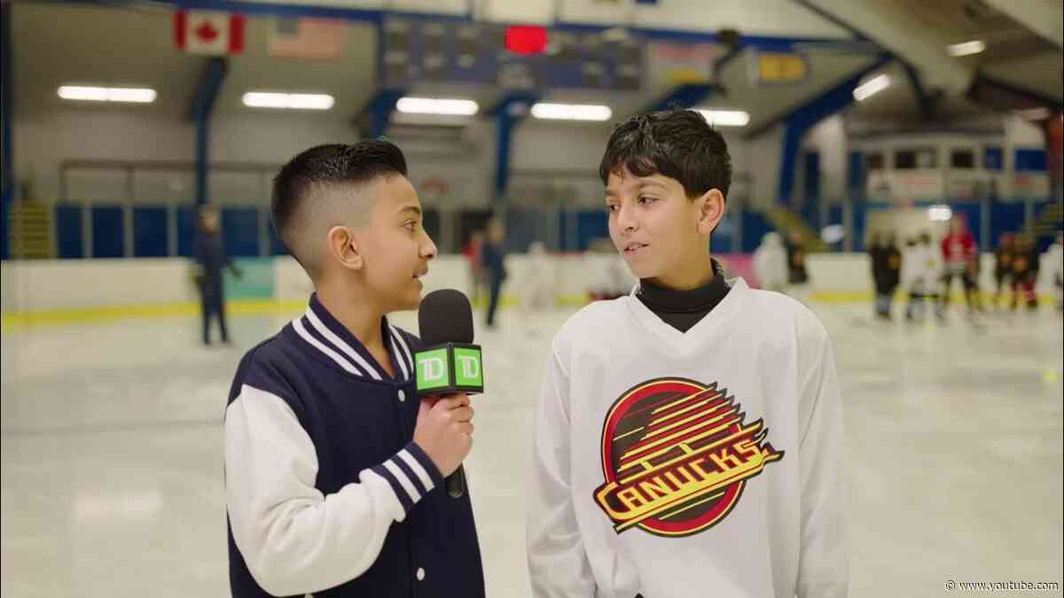 TD Junior Reporter at Junior Canucks Community Clinic for Lunar New Year