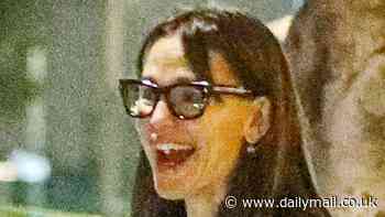Jennifer Garner reunites with 13 Going On 30 co-star Judy Greer for night out at the theater in LA