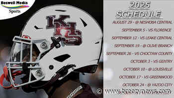 Kosciusko releases 2025 football schedule