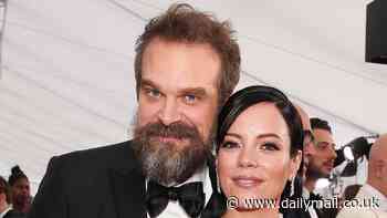 David Harbour checks his phone in NYC amid Lily Allen split 'after she caught him on a celebrity dating app'