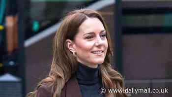 Kate Middleton's toned down outfit sends a message of 'substance over style' as she dons high street polo neck and trousers for National Portrait Gallery visit
