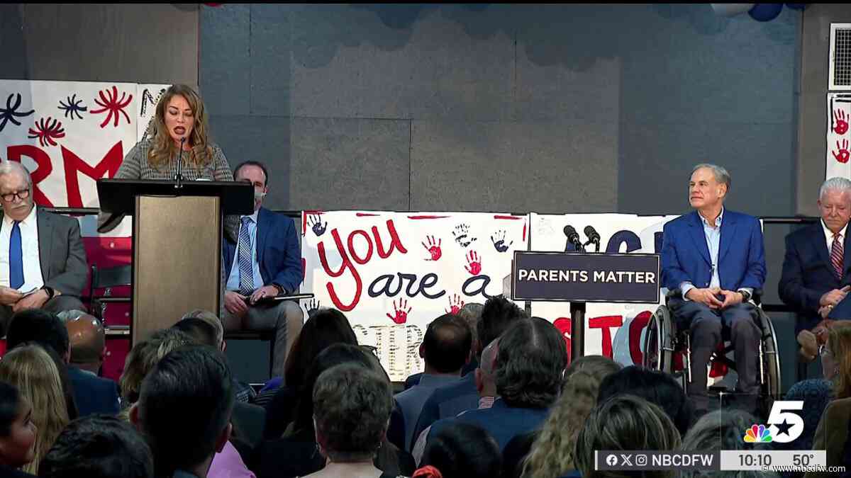 Gov. Abbott attends rally in Athens ahead of school voucher debate