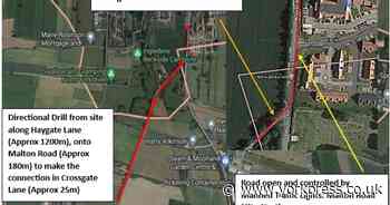 Road closures as new sewerage pipeline is installed in Pickering