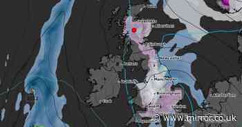 New UK snow maps reveal exact towns and cities set to to be hit this weekend