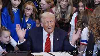 Trump declares war on women's sports is OVER as he unveils plan to ban trans athletes from Olympics