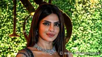 Priyanka Chopra Jonas, 42, stuns in a midriff-flashing navy sequin co-ord as she attends brother's wedding alongside husband Nick Jonas, 32