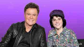 The Two Donnies! On stage together thanks to digital wizardry, Donny Osmond at 67 with, er, Donny aged 14