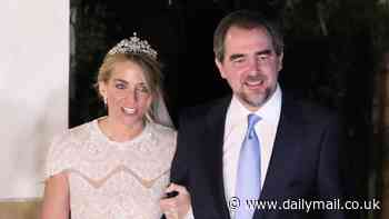Prince Nikolaos of Greece and Chrysí Vardinogianni tie the knot after whirlwind romance - as close family and friends attend controversial royal wedding just 10 months after 'playboy' split from Princess Tatiana