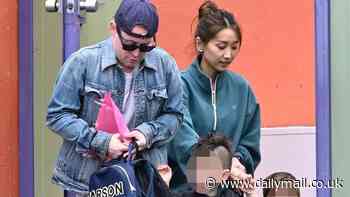 Macaulay Culkin and Brenda Song are seen with their two kids after revealing they do not have a nanny
