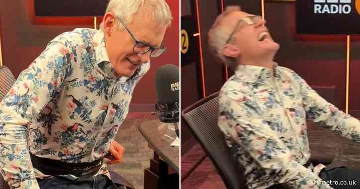 BBC star screams in agony experiencing horrific pains ‘like a shark attack’ in studio